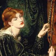 Dante Gabriel Rossetti cropped version of Veronica Veronese Sweden oil painting artist